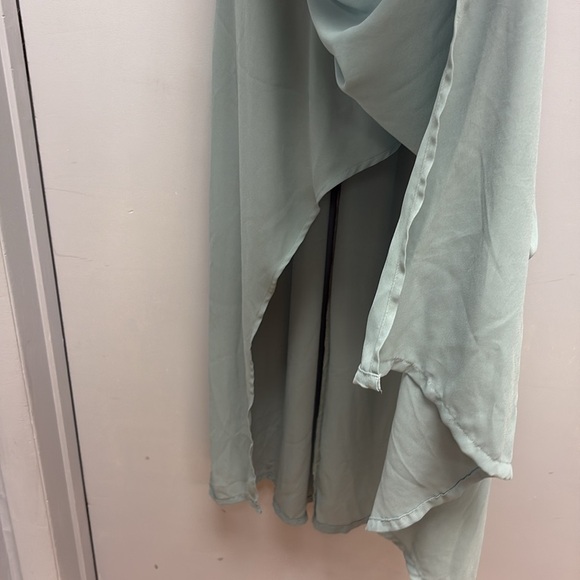 Show Me Your MuMu KENDALL V-Back Maxi Dress- Silver Sage - Picture 5 of 11